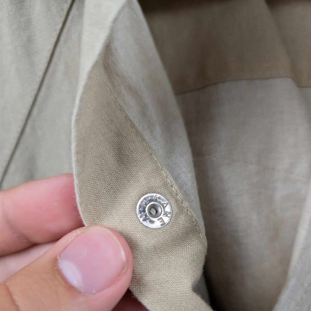 VTG Wrangler Shirt Men's XL Tan Aztec Button Down Western Pearl Snap Cowboy 90s - Picture 11 of 13